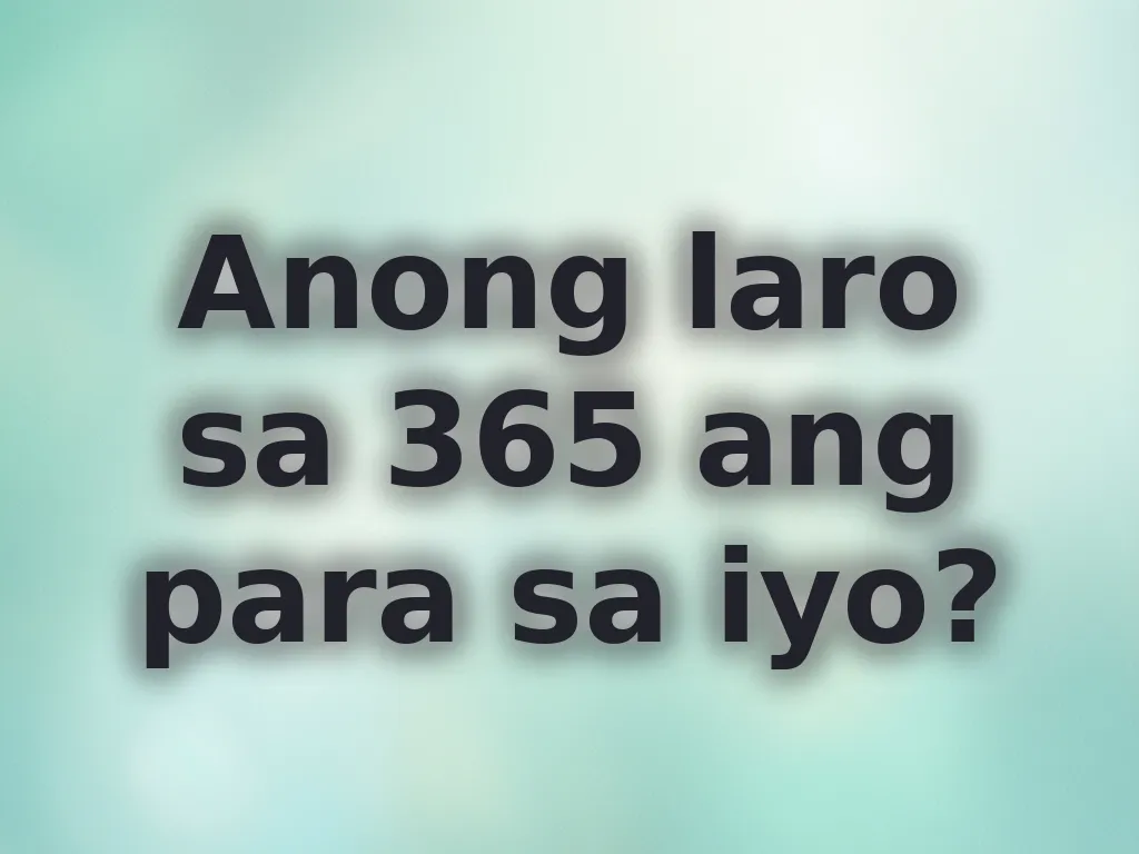 Pagpili ng laro